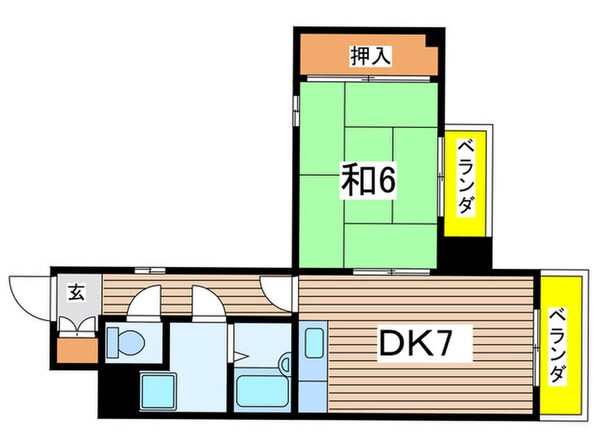 ト－ユ－ハイツ菊川の物件間取画像